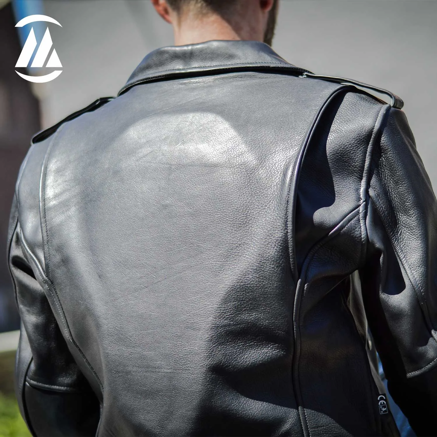 Natural grain cowhide leather Jacket