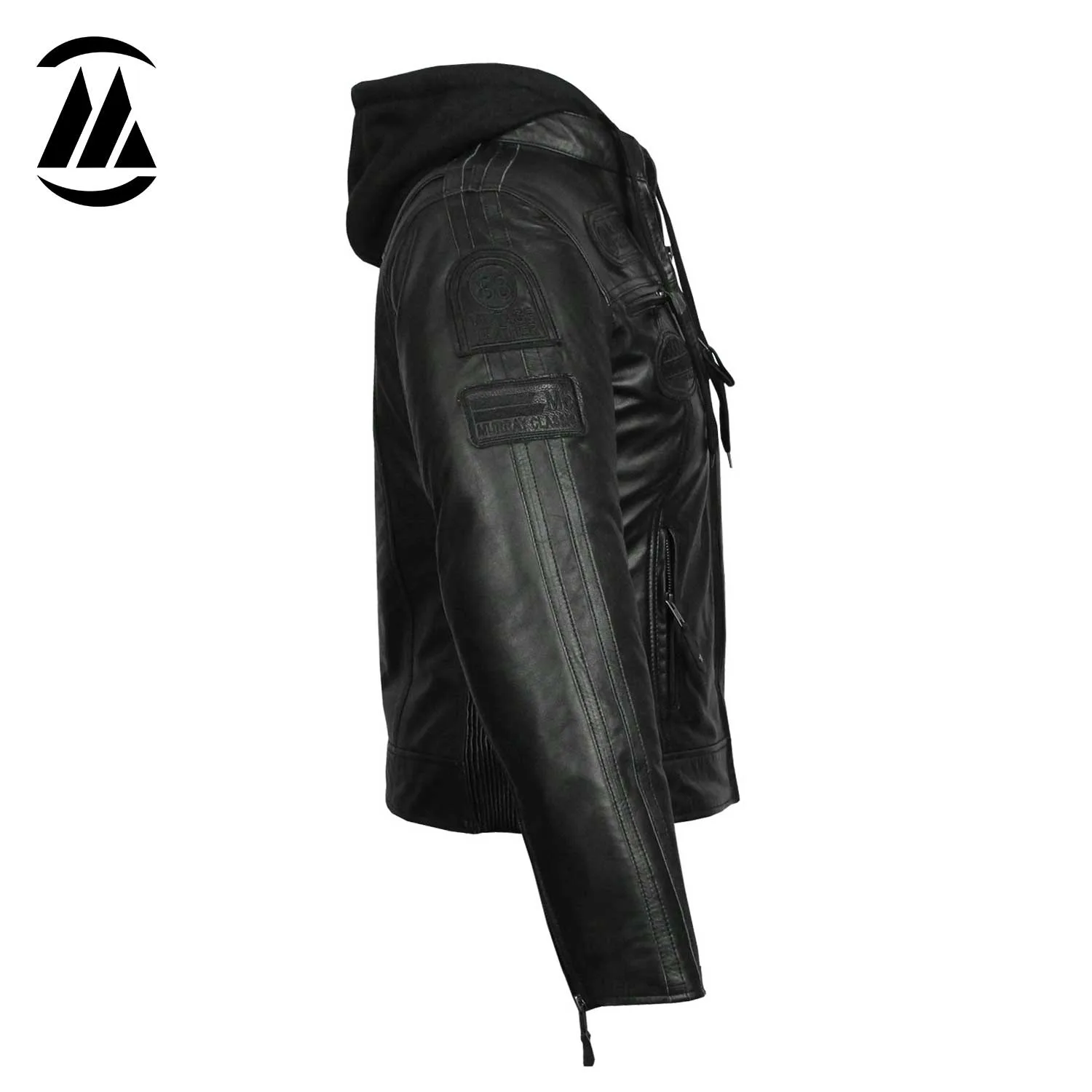 LH3 Leather Jacket arm biker club patches