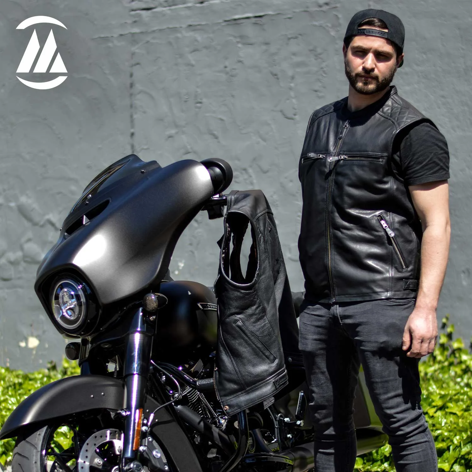 Men Leather Vest Perfect for Motorcycle Clubs & Riders