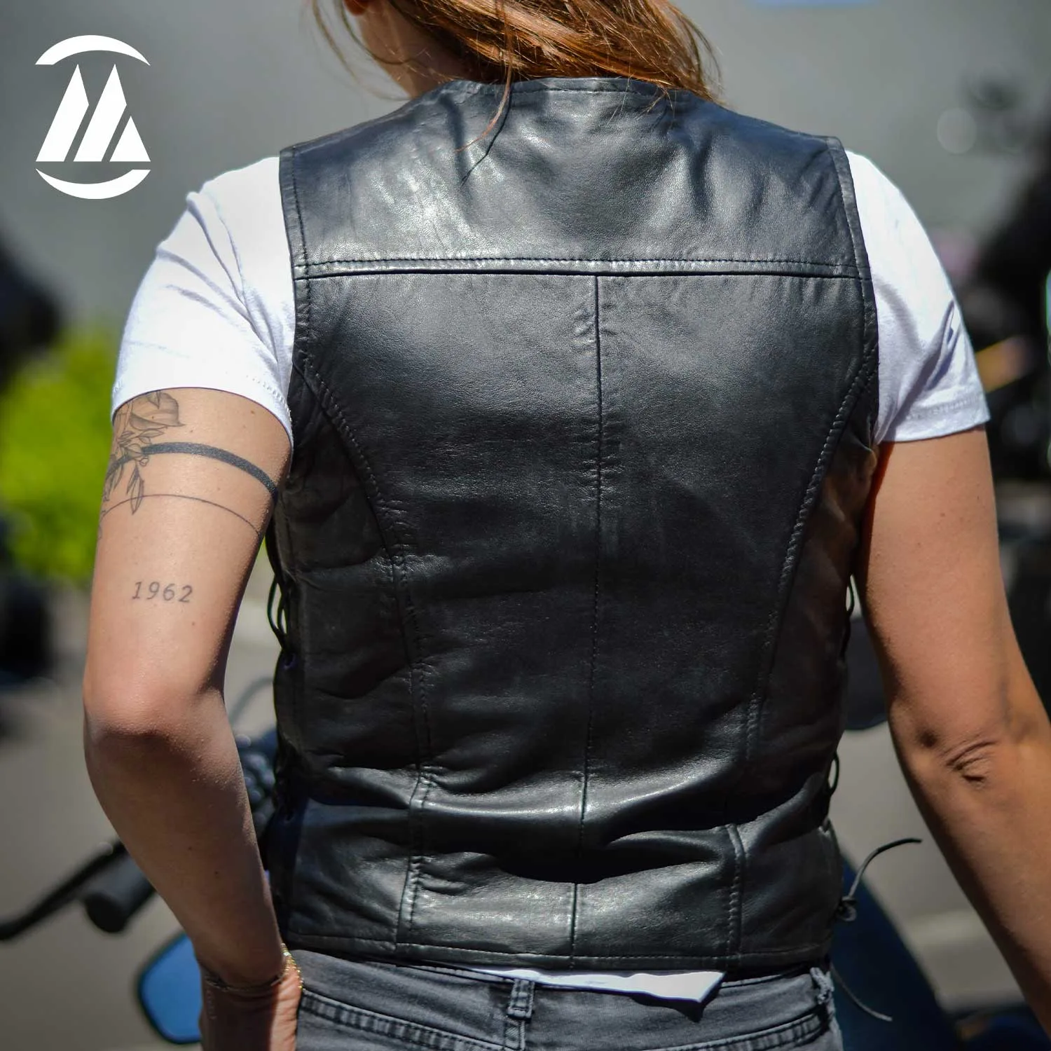Ladies Lambskin Vest back