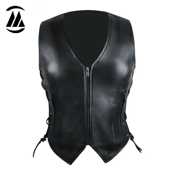 Ladies Lambskin Vest front