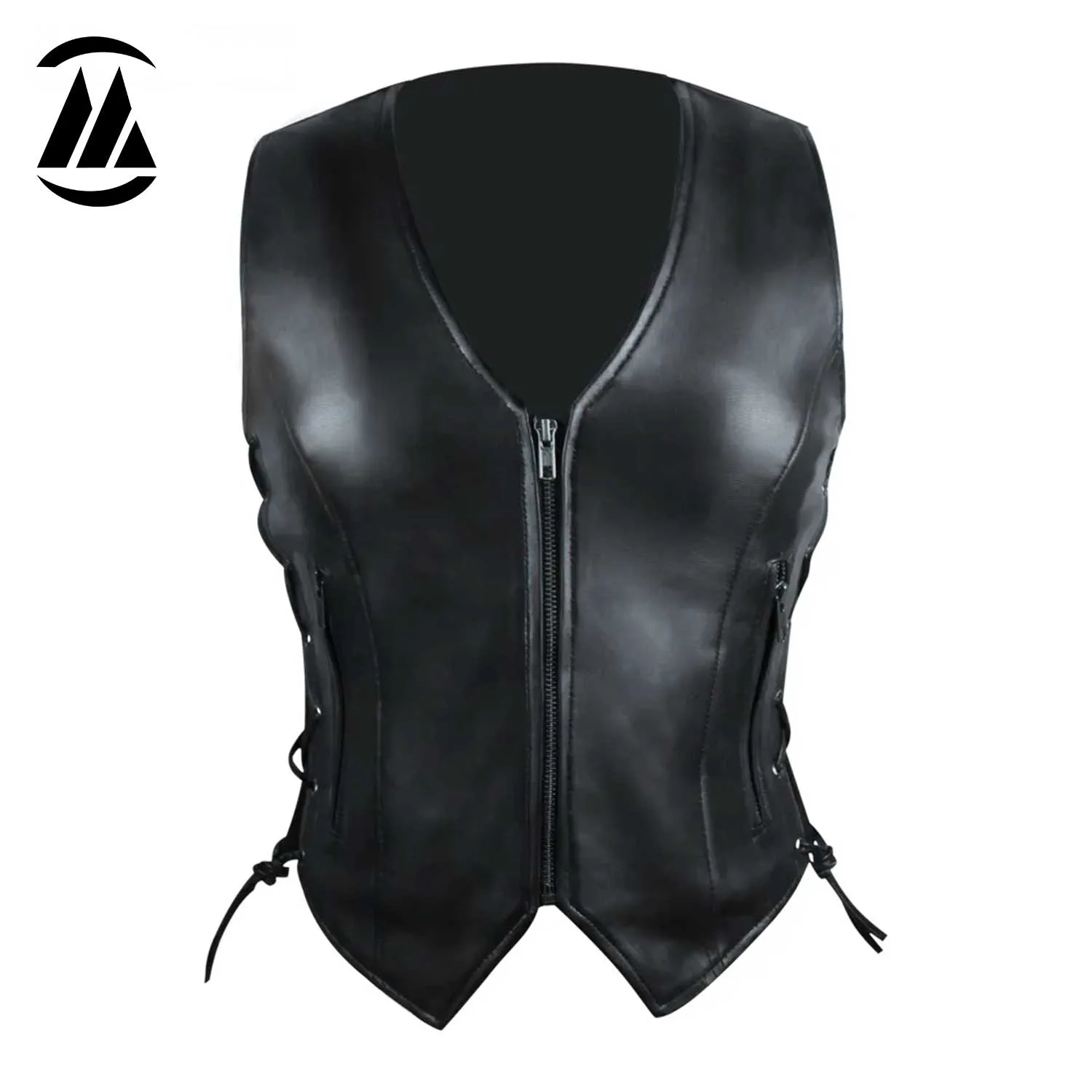 Ladies Lambskin Vest front