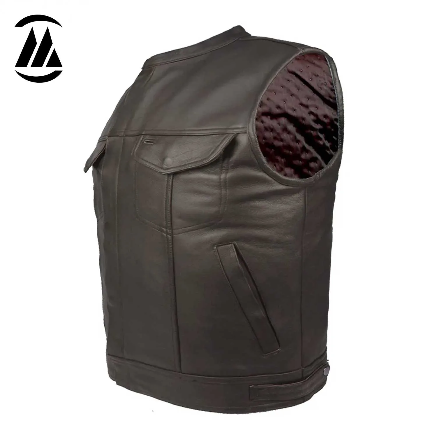 Jack Buffalo Leather Biker Vest