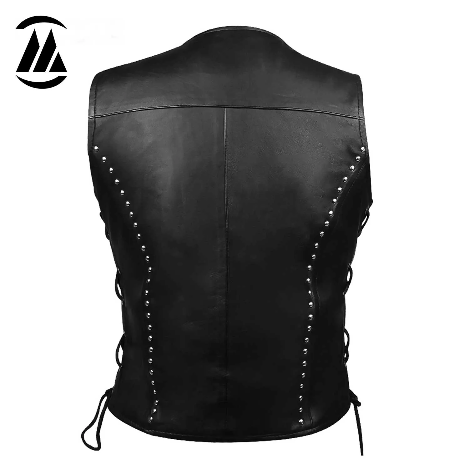 Nathalie Women's Leather Vest back