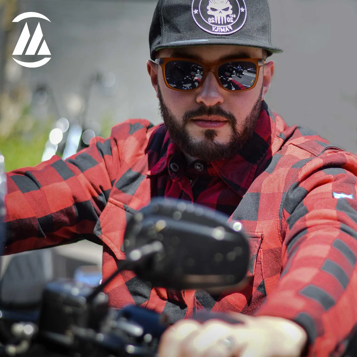 Biker Flannel Kevlar shirt