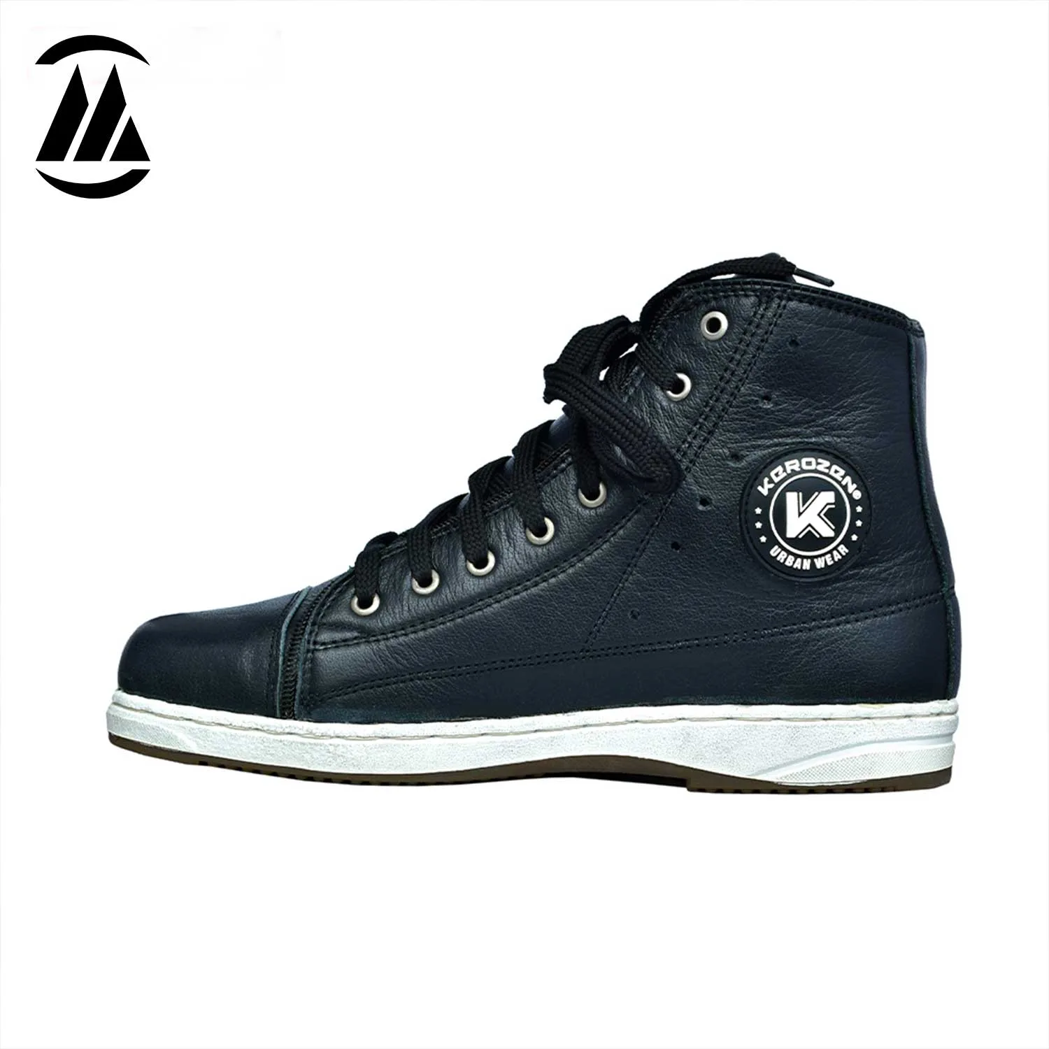 Unisex Leather Motorbike Sneakers - Image 4