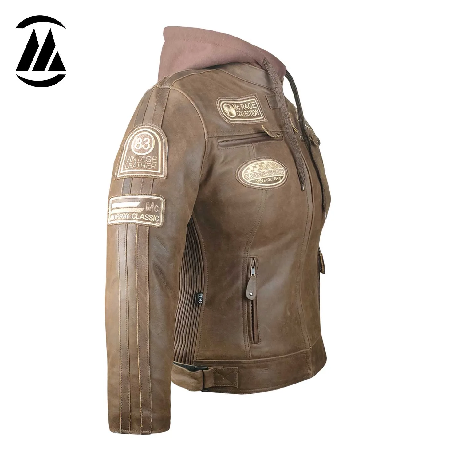 premium brown cowhide leather
