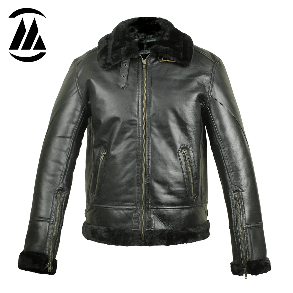 Miller Black Men Fur Jacket