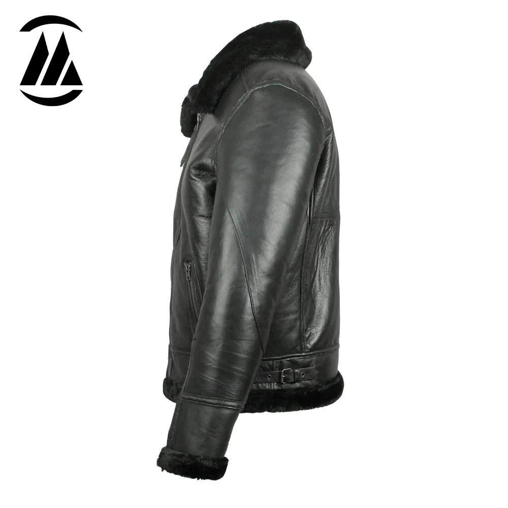 Miller Black Men Fur Jacket - Image 3