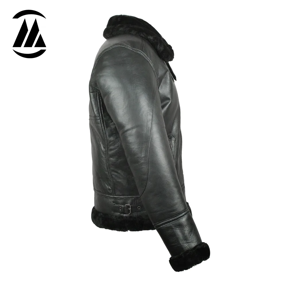 Miller Black Men Fur Jacket - Image 4